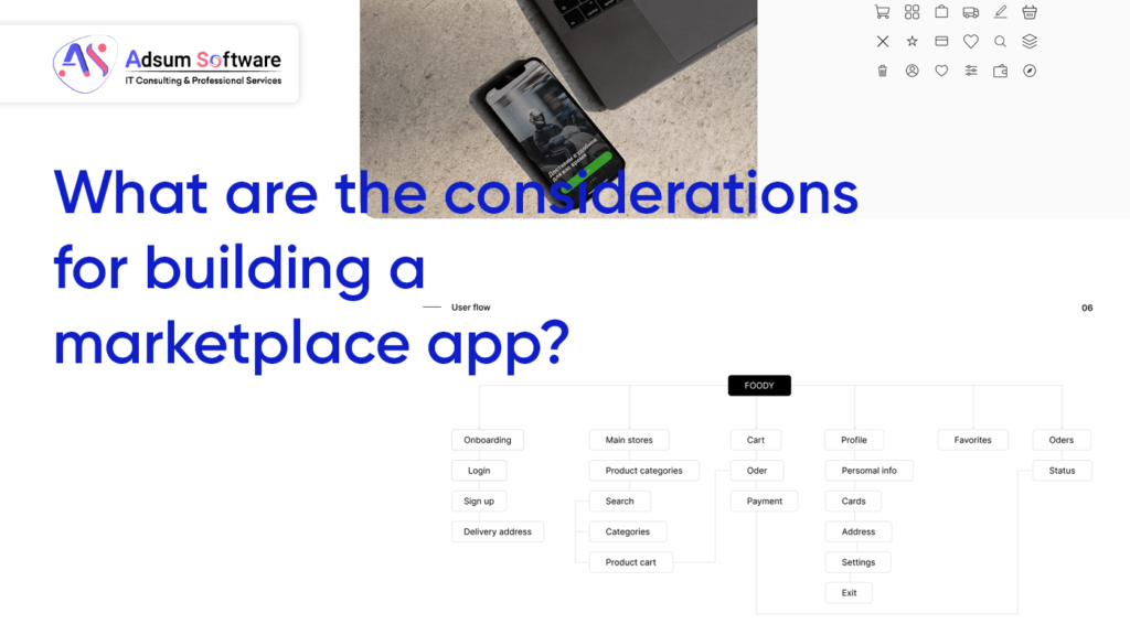 What are the considerations for building a marketplace app?